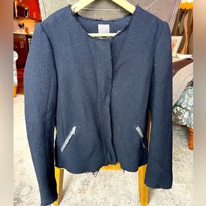 Gap Tweed Collarless Jacket